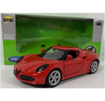 WELLY NEX 1:34-39 ALFA ROMEO 4C CZERWONY