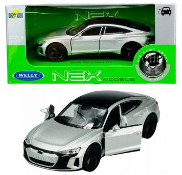 WELLY NEX 1:34-39 AUDI RS E-TRON GT SREBRNY