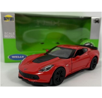 WELLY NEX 1:34-39 CHEVROLET CORVETTE 17 CZERWONY