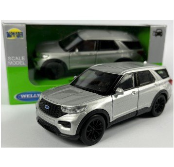 WELLY NEX 1:34-39 FORD EXPLORER 2023 SREBRNY