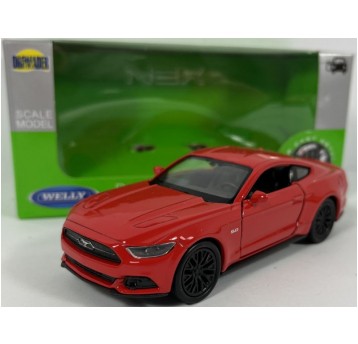 WELLY NEX 1:34-39 FORD MUSTANG GT 2015 CZERWONY