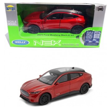 WELLY NEX 1:34-39 FORD MUSTANG MACH-E GT CZERWONY