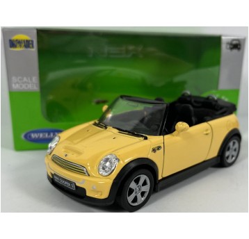 WELLY NEX 1:34-39 MINI COOPER S CABRIO ŻÓŁTY