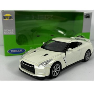 WELLY NEX 1:34-39 NISSAN GT-R BIAŁY