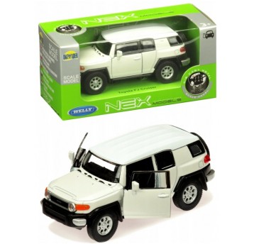 WELLY NEX 1:34-39 TOYOTA FJ CRUISER BIAŁY
