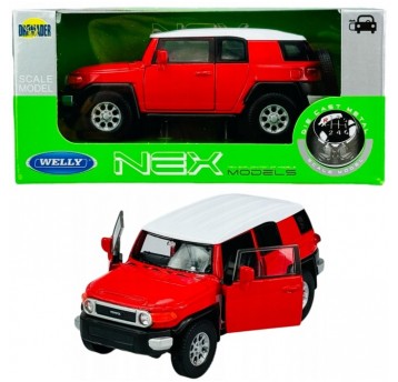 WELLY NEX 1:34-39 TOYOTA FJ CRUISER CZERWONY
