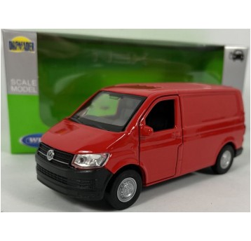 WELLY NEX 1:34-39 VOLKSWAGEN T6 VAN CZERWONY