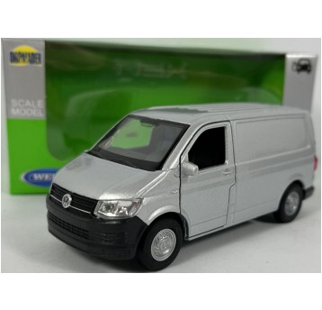 WELLY NEX 1:34-39 VOLKSWAGEN T6 VAN SREBRNY