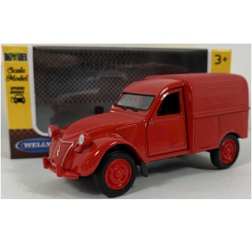 WELLY OLD 1:34-39 CITROEN 2CV FOURGON CZERWONY