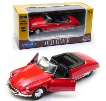 WELLY OLD 1:34-39 CITROEN DS 19 CABRIO CZERWONY