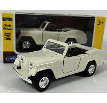 WELLY OLD 1:34-39 JEEP COMMANDO ROADSTER BIAŁY