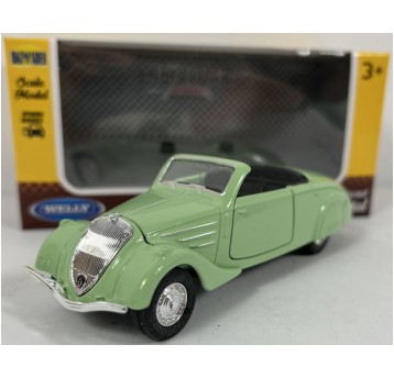 WELLY OLD 1:34-39 PEUGEOT 402 1938 CAB ZIELONY