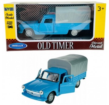 WELLY OLD 1:34-39 PEUGEOT 404 PICK UP NIEBIESKI