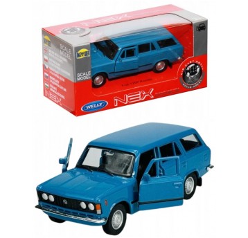 WELLY PRL 1:34-39 FIAT 125P KOMBI NIEBIESKI