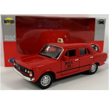 WELLY PRL 1:34-39 FIAT 125P WPT TAXI CZERWONY