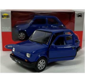 WELLY PRL 1:34-39 FIAT 126p " MALUCH " NIEBIESKI