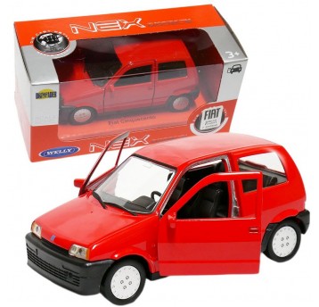 WELLY PRL 1:34-39 FIAT CINQUECENTO CZERWONY
