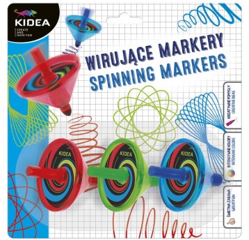 WIRUJĄCE MARKERY 3 SZT KIDEA