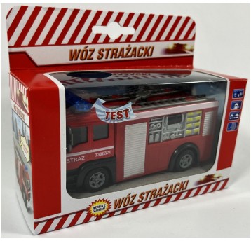 WÓZ STRAŻACKI 11 CM Z GŁOSEM