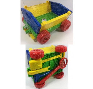 WÓZEK KOLOROWY Z RĄCZKĄ