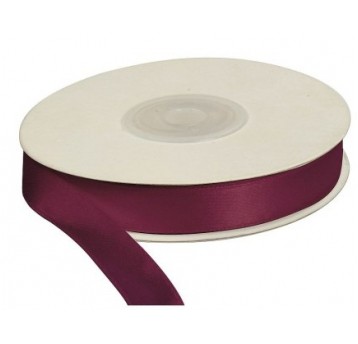 WSTĄŻKA SATYNOWA 12MM 25M BORDO