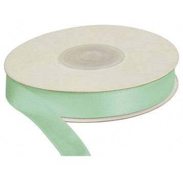 WSTĄŻKA SATYNOWA 12MM 25M MIĘTOWA