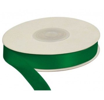 WSTĄŻKA SATYNOWA 12MM 25M ZIELONA