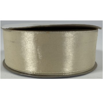 WSTĄŻKA SATYNOWA 25MM BEŻOWA 64