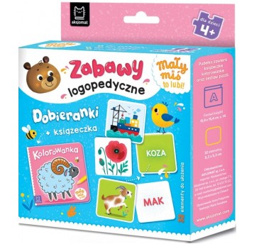 ZABAWY LOGOPEDYCZNE DOBIERANKI + KSIĄŻKA AKSJOMAT