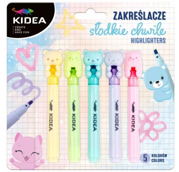 ZAKREŚLACZE 5 KOL SŁODKIE CHWILE KIDEA