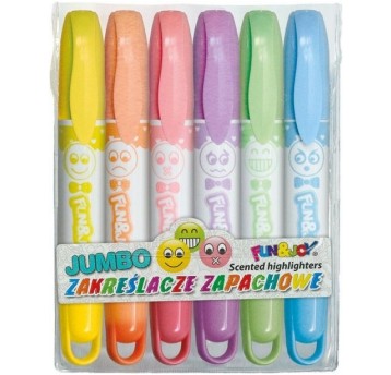 ZAKREŚLACZE 6 KOL JUMBO ZAPACHOWE
