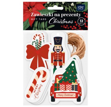 ZAWIESZKI NA PREZENTY 12 SZT. INTERDRUK