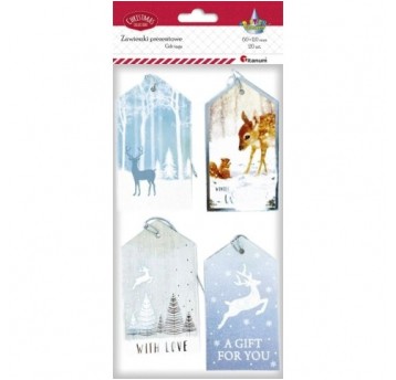 ZAWIESZKI PREZENTOWE 20 SZT.ŚWIĄTECZNE