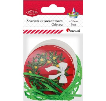 ZAWIESZKI PREZENTOWE 8 SZT.ŚWIĄTECZNE