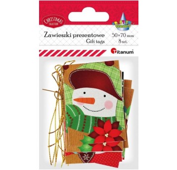 ZAWIESZKI PREZENTOWE 8 SZT.ŚWIĄTECZNE