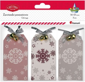 ZAWIESZKI PREZENTOWE Z DZWONECZKAMI 6 SZT.