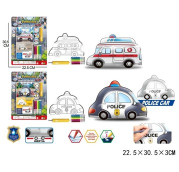 ZESTAW DO MALOWANIA POLICJA/POGOTOWIE
