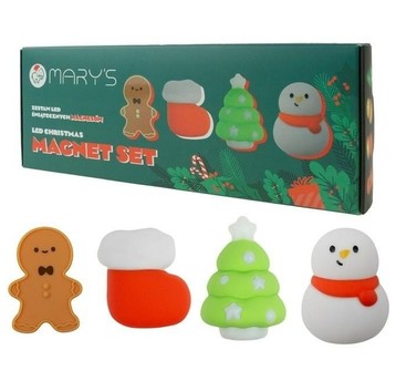 ZESTAW MAGNESÓW ŚWIĄTECZNYCH LED MARY'S