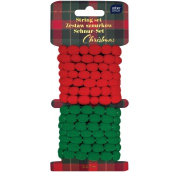 ZESTAW SZNURKÓW 2X1M CHRISTMAS INTERDRUK