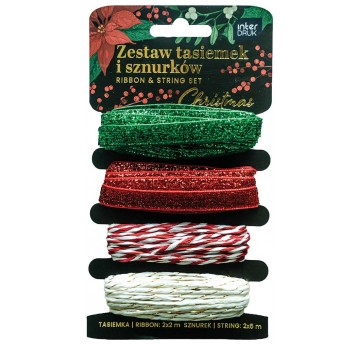 ZESTAW TASIEMEK I SZNURKÓW CHRISTMAS INTERDRUK