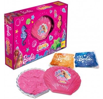 ZESTAW Z BROKATOWYM PIASKIEM BARBIE