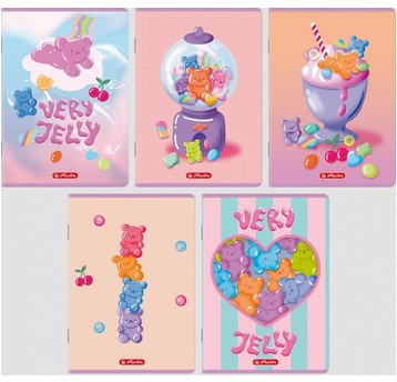 ZESZYT A5 32 3-LINIA KOLOROWA JELLY HERLITZ