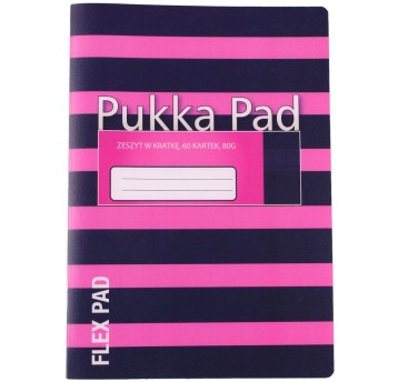 ZESZYT A5 60 KRATA PUKKA NAVY PINK
