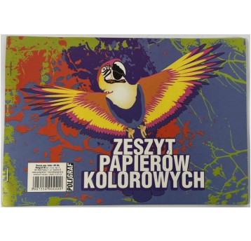 ZESZYT PAPIERÓW KOLOROWYCH A5