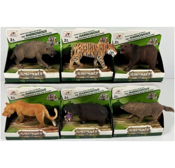 ZWIERZĘTA DZIKIE 6 RODZ 9-12CM