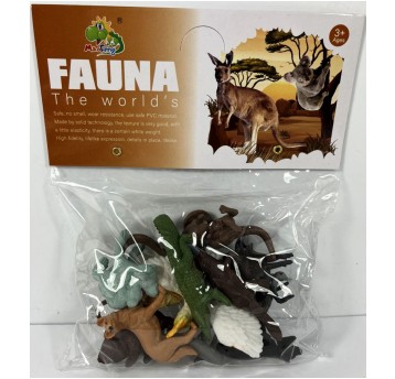 ZWIERZĘTA DZIKIE AUSTRALIA 6-8CM 12 SZT