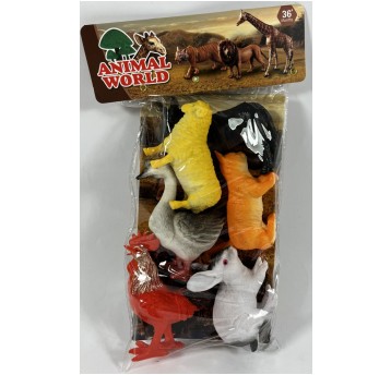 ZWIERZĘTA FARMA 6 SZT 9-12 CM