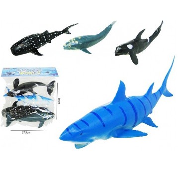 ZWIERZĘTA MORSKIE 4 SZT 22-25CM